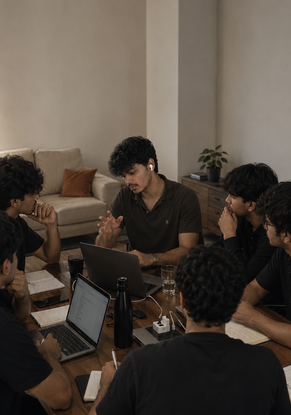 Hetav Rami leading a strategy session with the ScaleAlongWith team